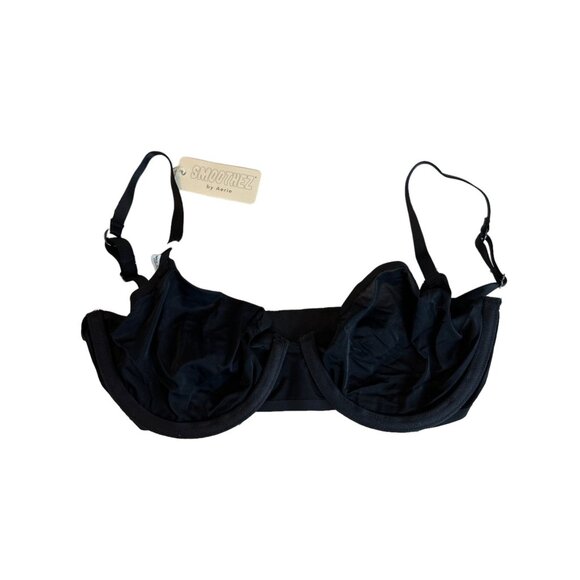 Smoothez Aerie Mesh Unlined Bra True Black Size 32C NWT - Picture 3 of 7